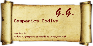 Gasparics Godiva névjegykártya